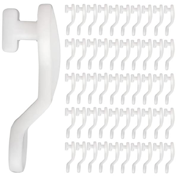 JUSTVEL カーテンランナー 後入れ カーテンレール ランナー 50個入り C型 角型 溝幅約5...