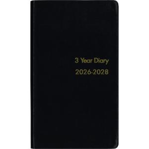 博文館 手帳 2026年 3年連用手帳 皮装 No.68 (2026年 1月始まり)