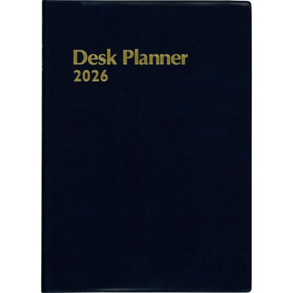 博文館 手帳 2026年 B5 ウィークリー デスクプランナー 紺 No.107 (2026年 1月...
