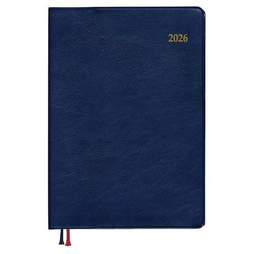 ダイゴー 手帳 2026年 スケジュール帳 アポイント ウィークリー バーチカル A6 ネイビー E...