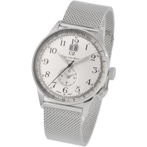 腕時計 メンズ ドイツ時計 ドイツデザイン GMT CvZ カール・フォン・ツォイテン CarlvonZeyten CvZ0006SLMB｜googoods