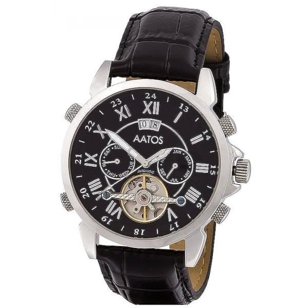 腕時計 メンズ 自動巻 カレンダー ブラック MZI エムゼーアイ  AATOS JaakkoLSB