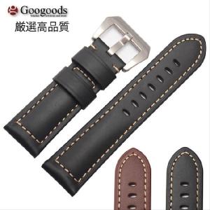 For PANERAI パネライ 幅22mm 24mm 26mm 時計バンド イタリアレザー