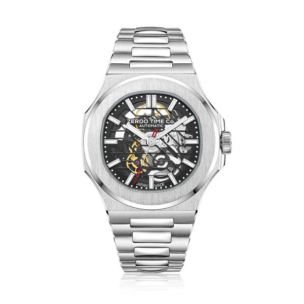 受注生産 腕時計 機械式 自動巻き サファイアガラス スケルトン メカニカル メンズ 40代 ケース...