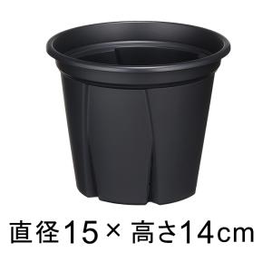 縦ライン 樽型 素焼き鉢 テラコッタ鉢 rv2141tc-ms 大小2個セット
