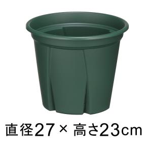 植木鉢 スリット鉢 根っこつよし 9号 27cm ブラック 6.5リットル