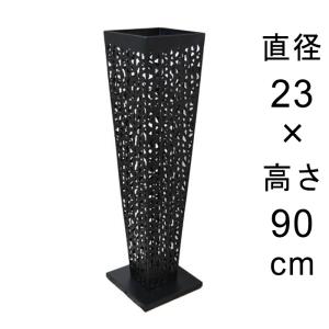 デザイン アイアン フラワースタンド〔048534〕 角型 ブラック