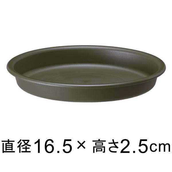 【受皿】グロープレート 16.5cm グリーン &lt;br&gt;◆適合する鉢◆グローコンテナ 18cm、底直...