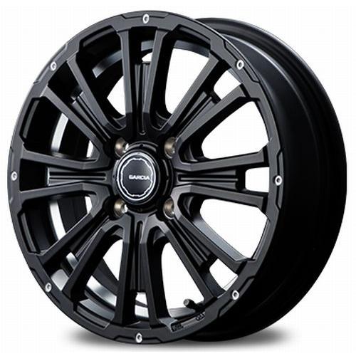 Garcia SS REVOLVER KC 12x4.0+42 4H100 セミグロスブラック/リボ...