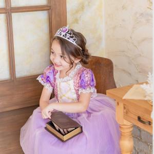 ラプンツェル ドレス 子供 コスプレ 衣装 プ...の詳細画像1