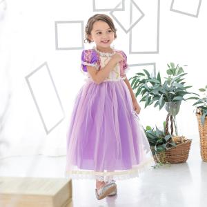 ラプンツェル ドレス 子供 コスプレ 衣装 プ...の詳細画像2