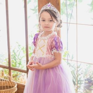 ラプンツェル ドレス 子供 コスプレ 衣装 プ...の詳細画像3