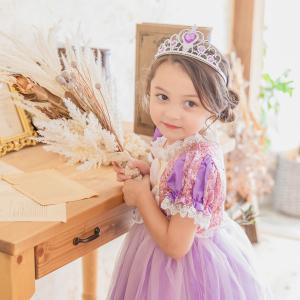 ラプンツェル ドレス 子供 コスプレ 衣装 プ...の詳細画像5