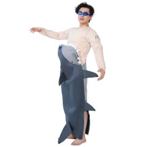 おもしろ コスプレ サメ 面白い 仮装 ハロウィン 面白 コスチューム 鮫 魚 衣装 忘年会｜goovice