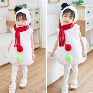 クリスマス コスプレ キッズ 雪だるま 仮装 ...の詳細画像2