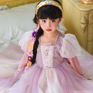 【ウィッグセット】ラプンツェル ドレス キッズ...の詳細画像4