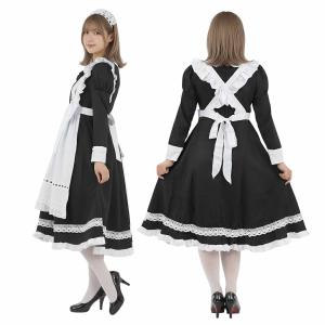 メイド服 コスプレ ロング ハロウィン メイド...の詳細画像2