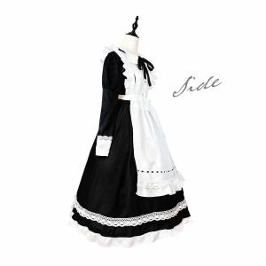 メイド服 コスプレ ロング ハロウィン メイド...の詳細画像4
