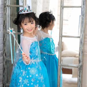 【送料無料】 プリンセス ドレス エルサ 子供...の詳細画像5