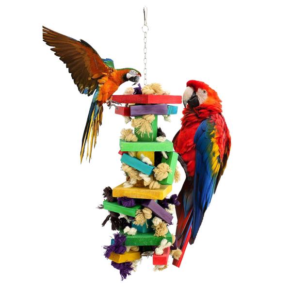 インコ おもちゃ 鳥 とまり木 小鳥 玩具 オウム ロープ セキセイ アスレチック ゲージ 飾り 吊...