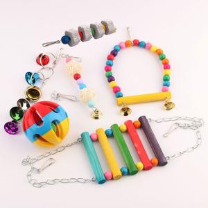 インコ おもちゃ 吊り下げ 鳥 止まり木 木製...の詳細画像1