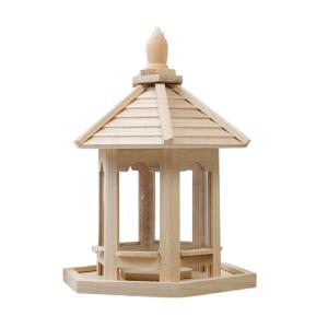 野鳥 餌 入れ バードフィーダー 木製 鳥 餌箱 バードウォッチング