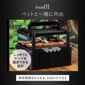 【持ち運び可能】爬虫類 ケージ 持ち運び 飼育...の詳細画像3