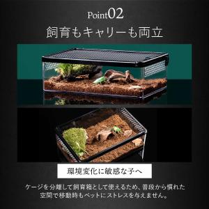 【持ち運び可能】爬虫類 ケージ 持ち運び 飼育...の詳細画像4