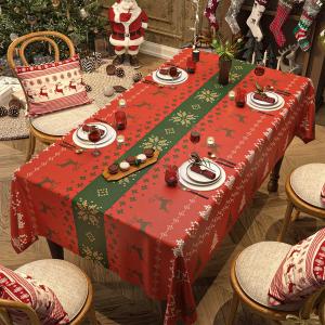 クリスマス テーブルクロス 滑り止め付き Xm...の詳細画像1