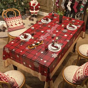 クリスマス テーブルクロス 滑り止め付き Xm...の詳細画像2