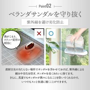 スリッパ 収納 ベランダサンダル サンダルカバ...の詳細画像3