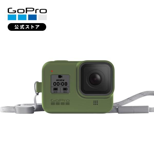 GoPro公式 ゴープロ スリーブ+ ランヤード タートルグリーン HERO8 専用 ヒーロー8 ア...