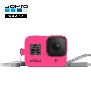 GoPro公式 ゴープロ スリーブ+ ランヤード エレトリックピンク HERO8 専用 ヒーロー8 アクセサリー AJSST-007 国内正規品
