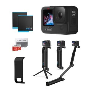 【GoPro公式限定】GoPro HERO9 Black + 3-way + 予備バッテリー + 認定SDカード + サイドドア 【国内正規品】