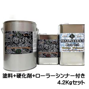 MAT.SELECT PRO（4：1タイプ）スプレー用シンナー付 4.2Kgセット 各色