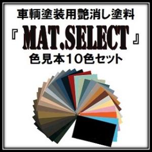 車輌塗装用艶消し塗料「ＭＡＴシリーズ」共通カラーサンプル(色見本)１０色セット（定形郵便にて発送）
