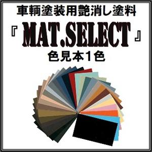 車輌塗装用艶消し塗料「ＭＡＴシリーズ」共通カラーサンプル(色見本)1色（定形郵便にて発送）