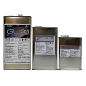 naxマルチエコ(3:1)GLクリヤー 主剤のみ 3Kg缶 小分け品 ニッペ