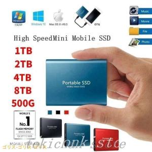 外付けSSD ポータブルSSD 1TB 4TB 外付けハードディス 500GB 超薄型ポータブル ハードディスク 2TB USB3.1 Type-C