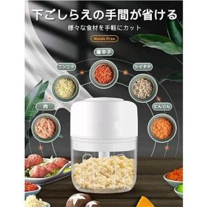 フードプロセッサー 電動 チョッパー みじん切り器 野菜カッター みじん切りカッター きざむ おろす｜goroku