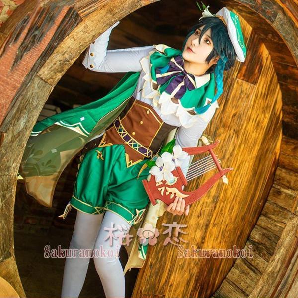 原神 げんしん genshin ウェンティ コスプレ 衣装 cosplay イベント パーティー コ...