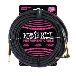ERNIE BALL 6081 楽器用シールドケーブル 10フィート BRAIDED INSTRUM...