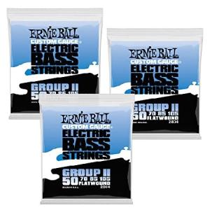 3 PACK Ernie Ball 2804 Flatwound Group II Electric...