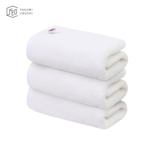 TAKUMI JIRUSHI 今治産タオル日本製 フェイスタオル (全7色) コットン100％ 383匁 34×80cm 3枚セット