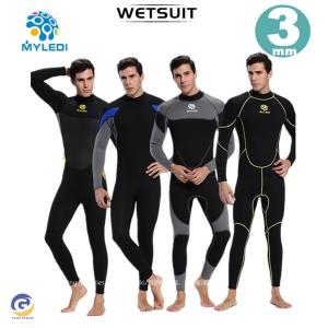 ウェットスーツ メンズ 3mm サーフィン フルスーツ バックジップ