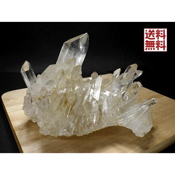 天然水晶 クラスター クリスタルクォーツ 石英 原石 高品質 Crystal Quartz アーカン...