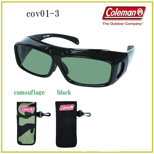 coleman コールマン　サングラスケースのセット販売　偏光　オーバーグラス　跳ね上げ式　COV0...