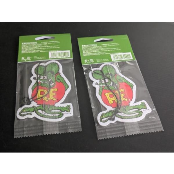 2枚組　ラットフィンク エアフレッシュナー   RatFink ダイカット 芳香剤　車　トイレ GR