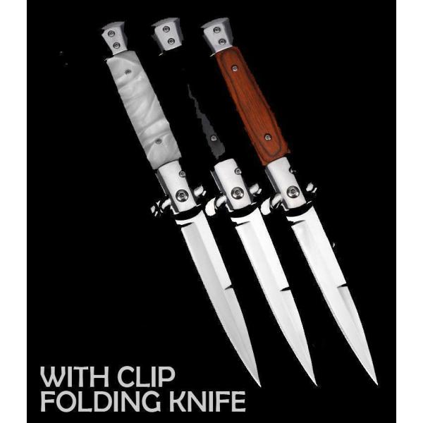 白　ホワイト　多目的ダイビングサバイバル折りたたみ刃ナイフ 剣　屋外　釣りナイフ