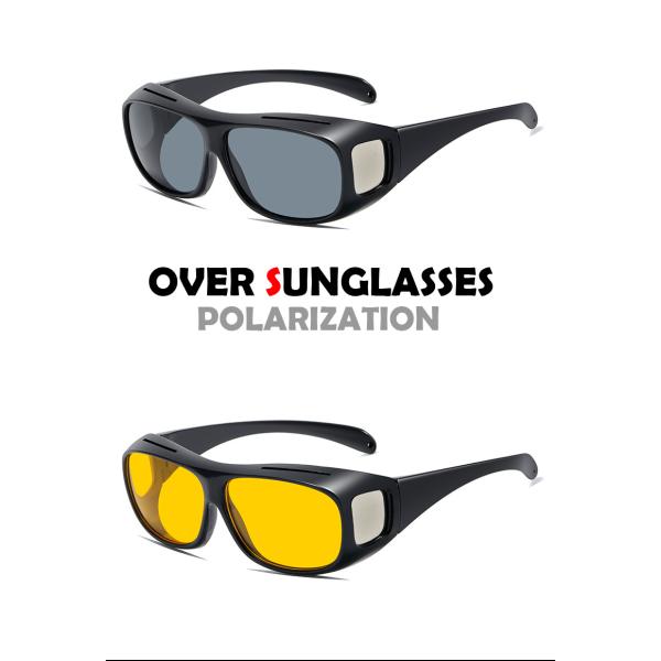 夜間サングラス　オーバーサングラス　偏光サングラス　保護メガネ　メガネの上から　coleman（コー...